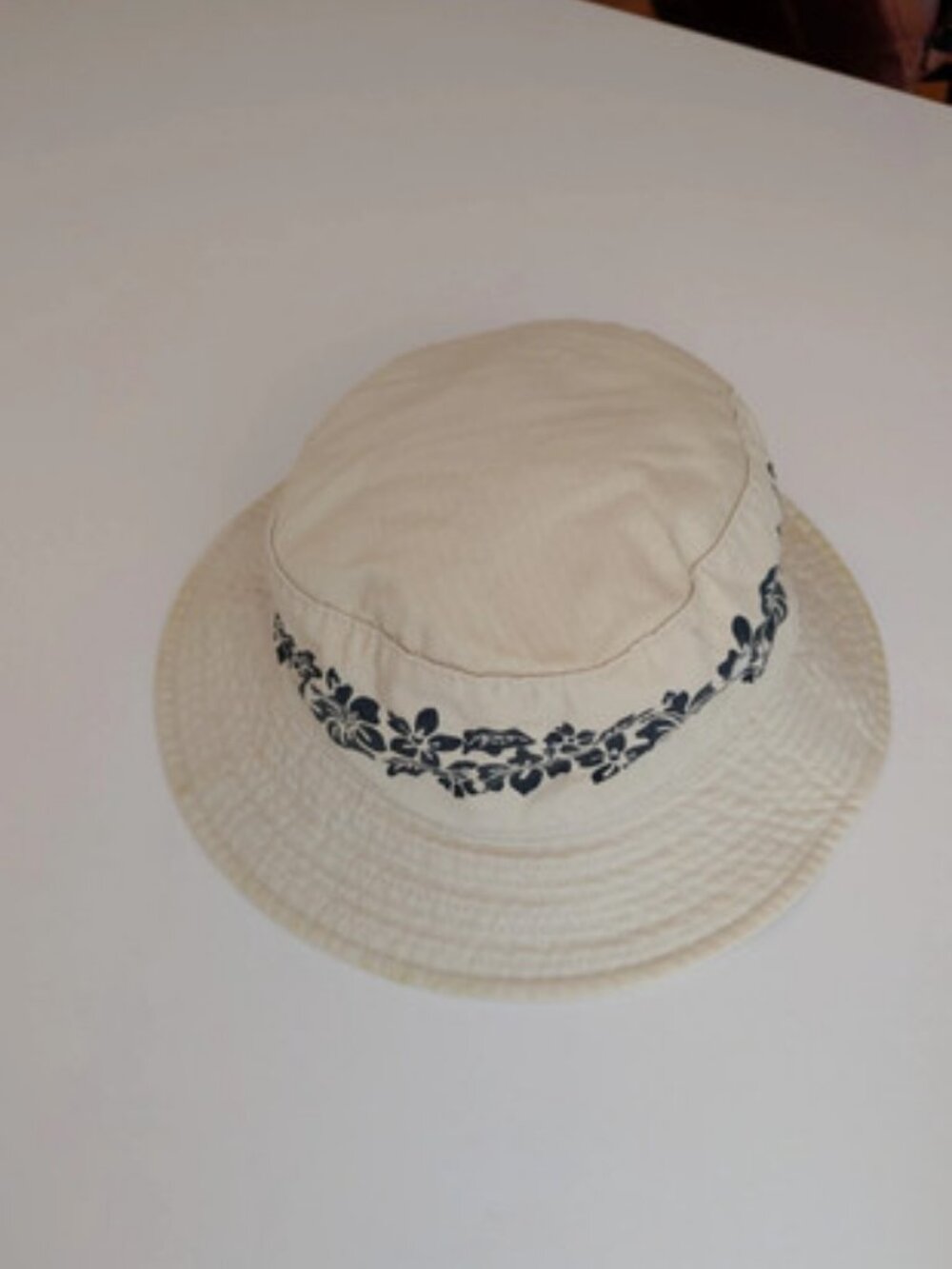 Cotton Hat with Floral Print